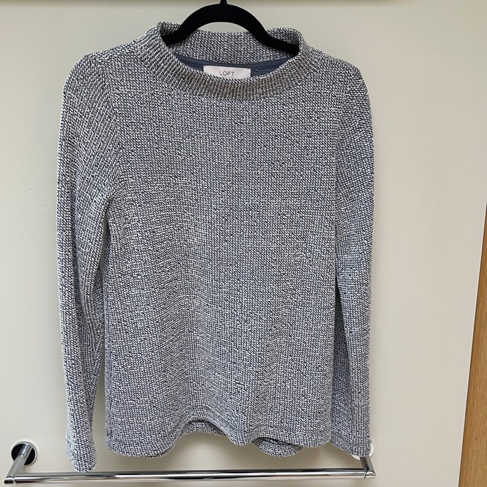 Black & white tweed like sweater